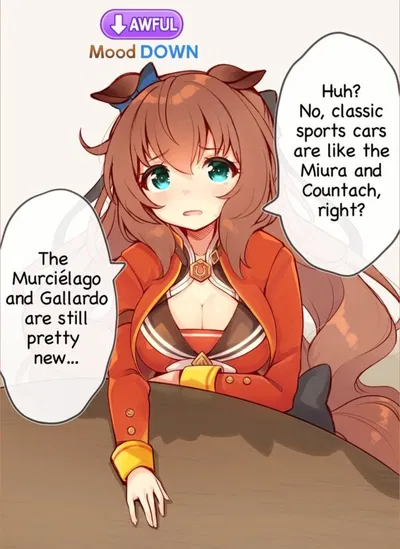 My Lamborghini Countach LP5000 got reincarnated as a cute Horse Girl..