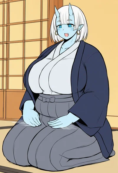 Your HUGE oni wife might be a little dense...