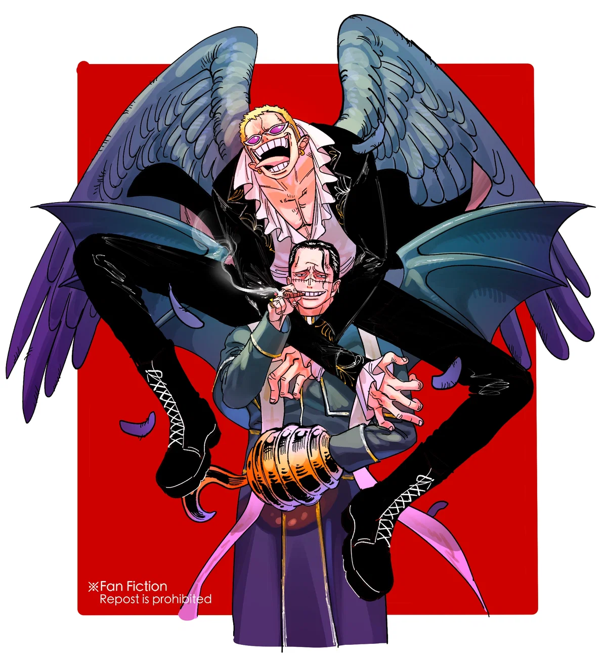 Sir Crocodile and Doflamingo