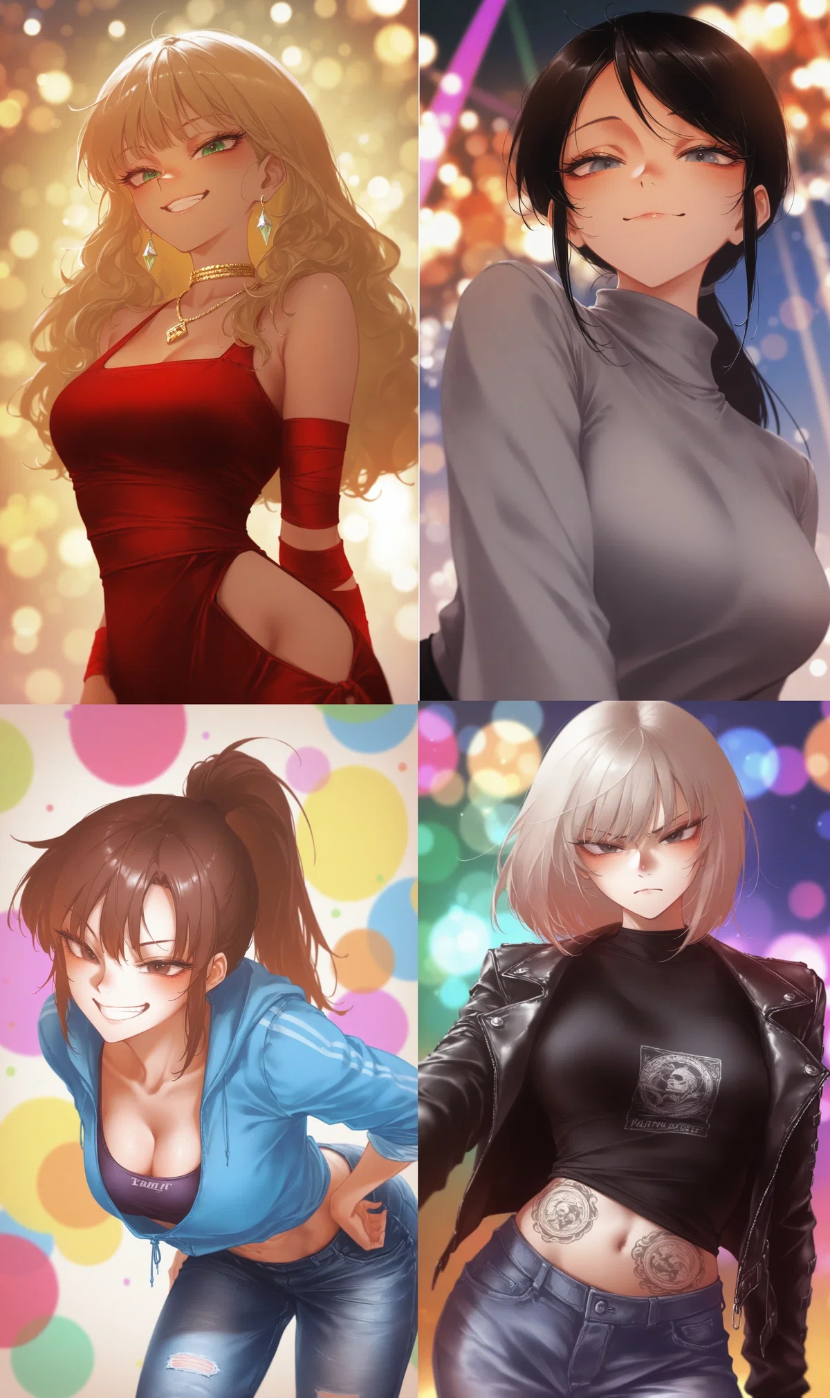 The Queen, The Girl-Jock, The Genius, & The Rebel