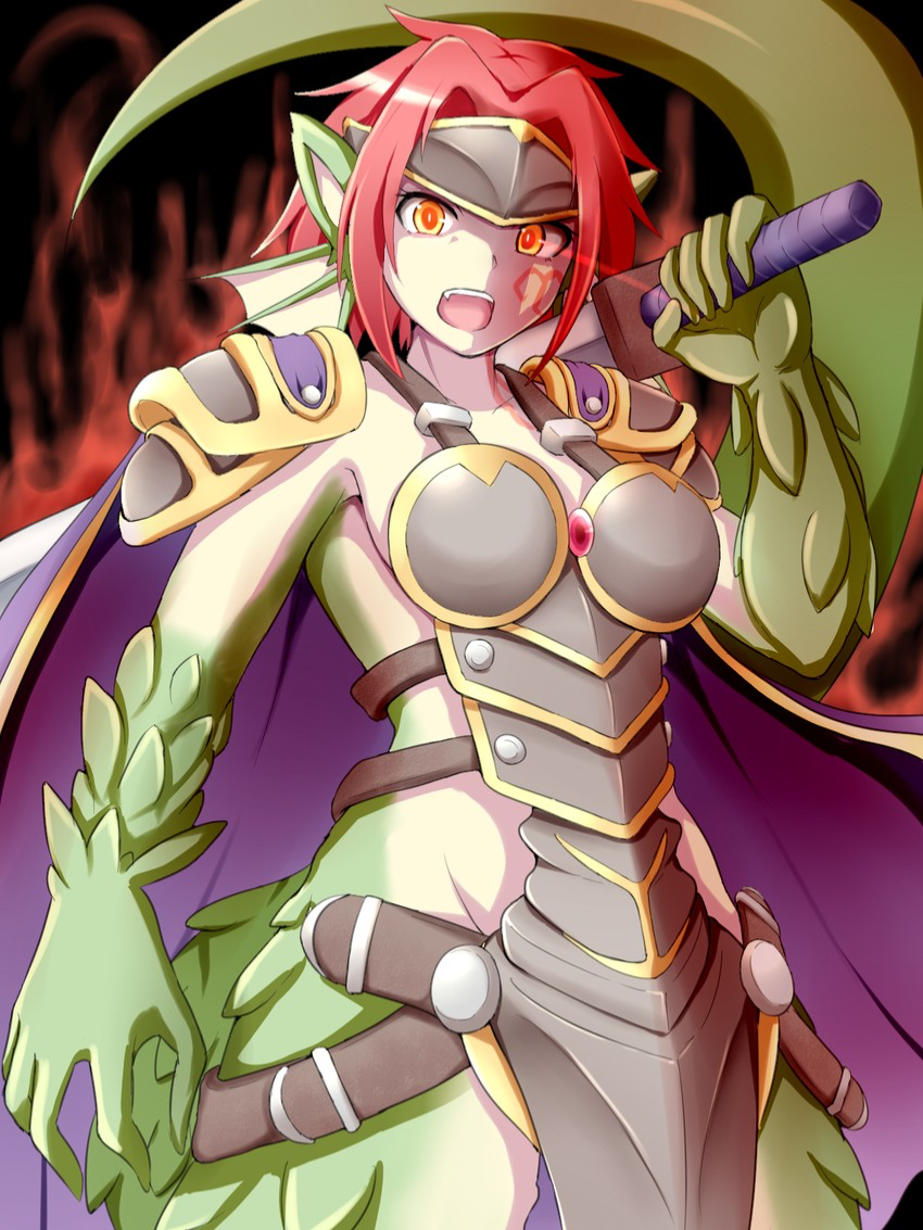 Granberia, Dragonkin Swordswoman and Heavenly Knight of Fire (MGQ)
