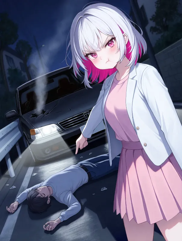 You ran over a guy