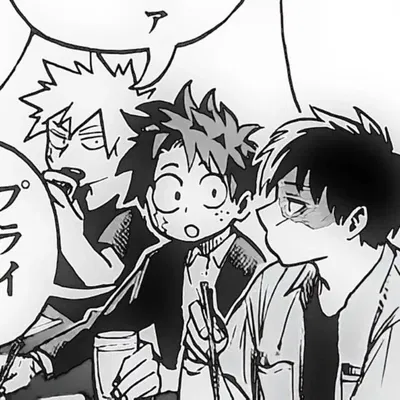 Izuku, Katsuki, and Shoto
