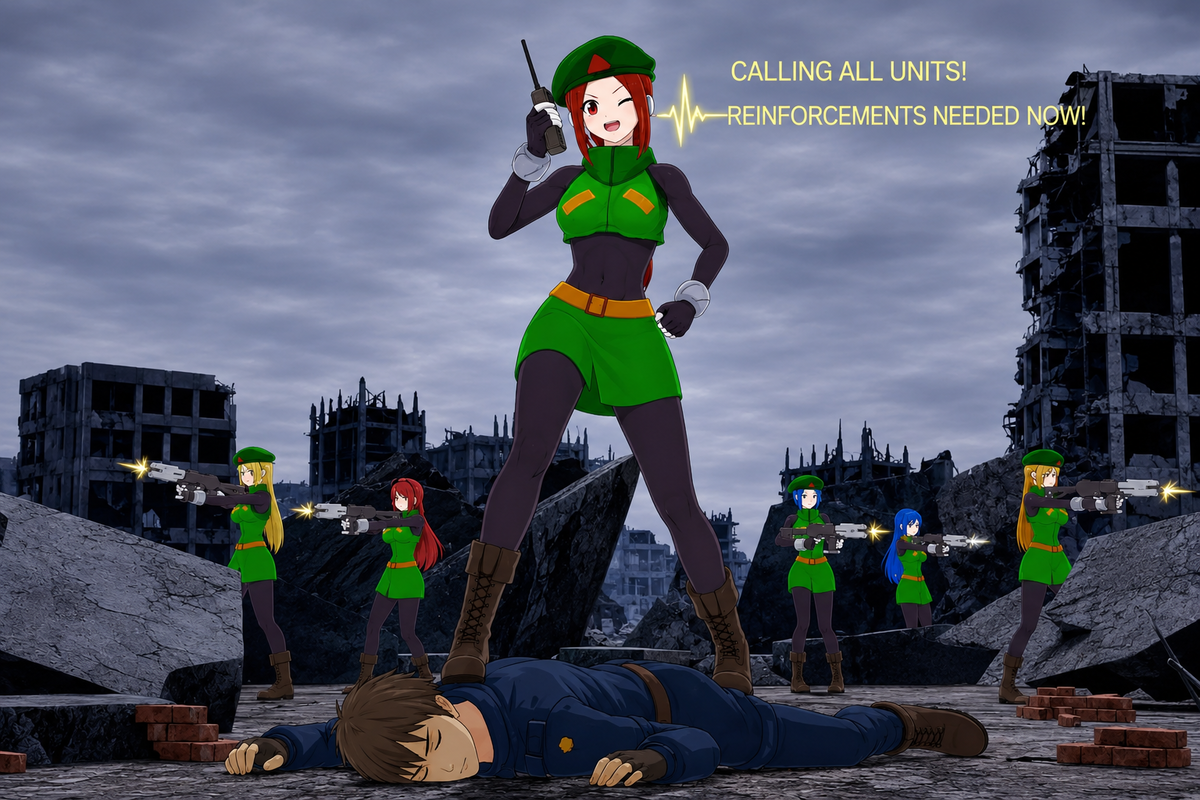 Female resistance soldier zakos 