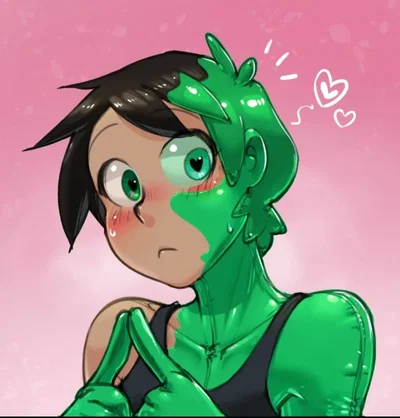 Jeanne || Green inflatable woman with many forms