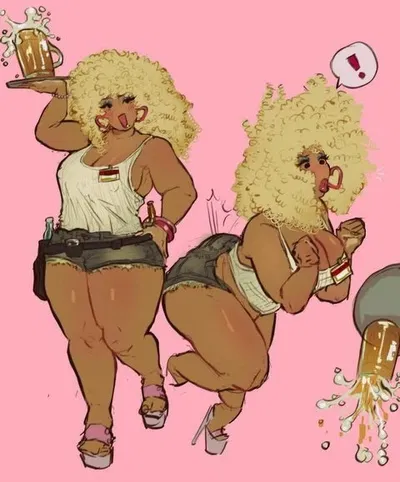Waitress Girl Best Friend
