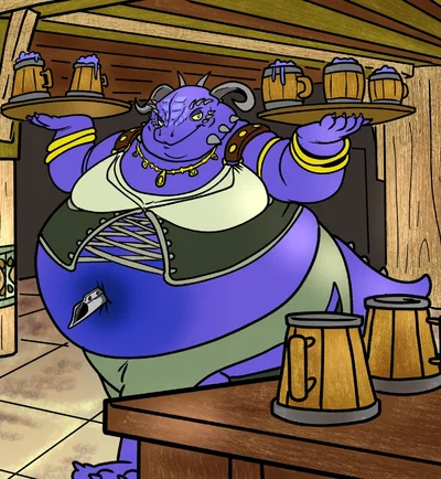 Blueberry Argonian Waiter [Xelthar]