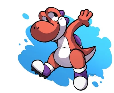 Yoshi (Red) -Mario-