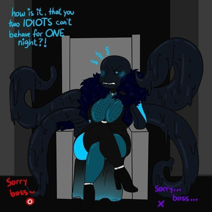 Fem nightmare sans and 3 buffoons