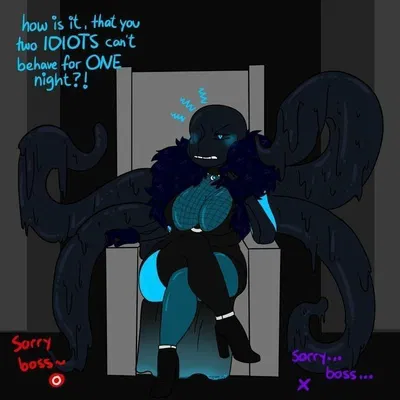 Fem nightmare sans and 3 buffoons