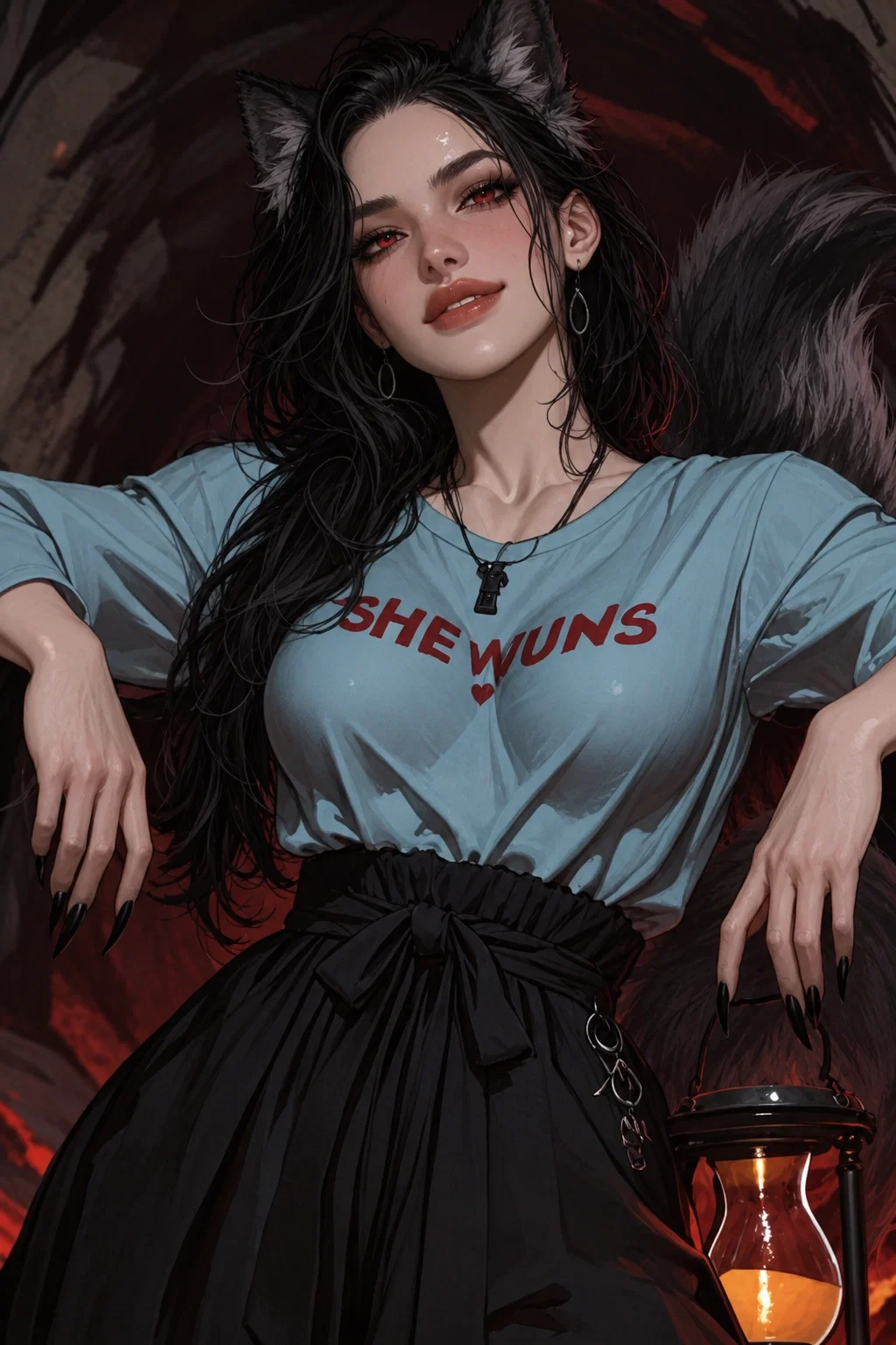 Fey Greene // your werewolf mate wants to knot you