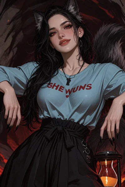 Fey Greene // your werewolf mate wants to knot you
