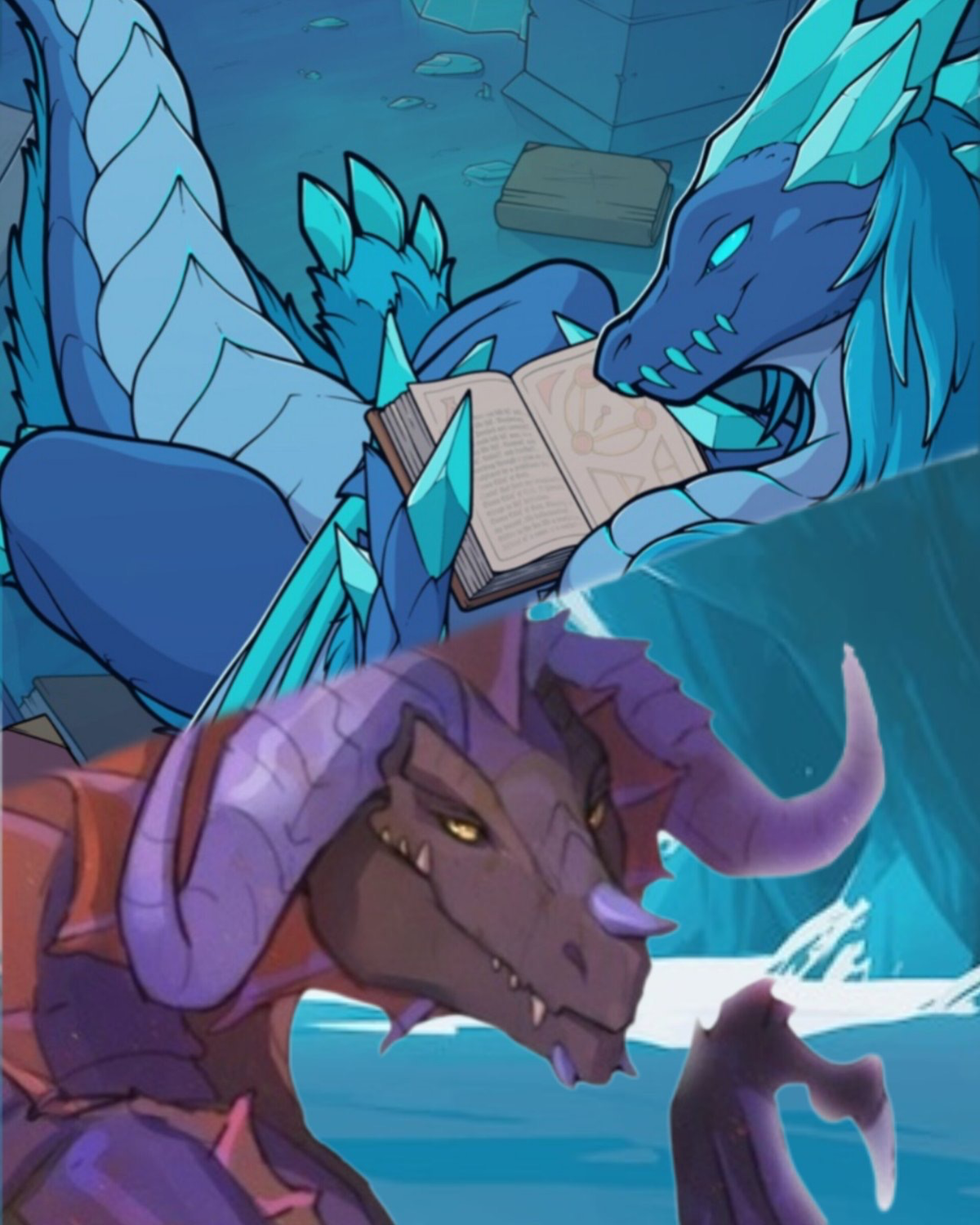 Auroth & Onyxia, dragons of Cold Fire