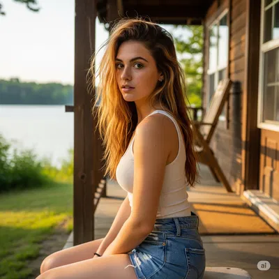 Carina and Chloe - At the Lake House