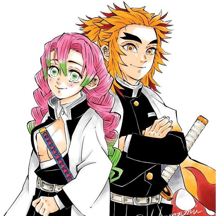 Kyojuro and Mitsuri 