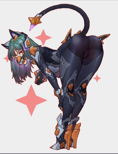 Robot cat lady 