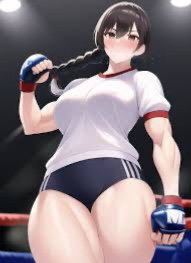 Lesbian MMA fighter 