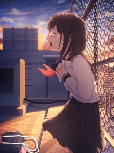Koharu | Heartbroken Classmate at the Rooftop