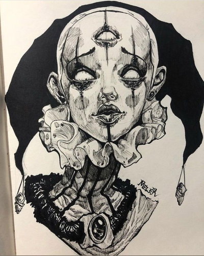 Horny demon jester