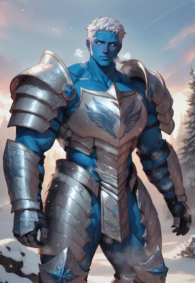 The Snow King's escort. 
