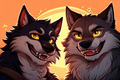 Connor and Clyde: Wolf roommates