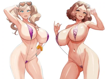 Haru and Ann: Double bimbo, double trouble!