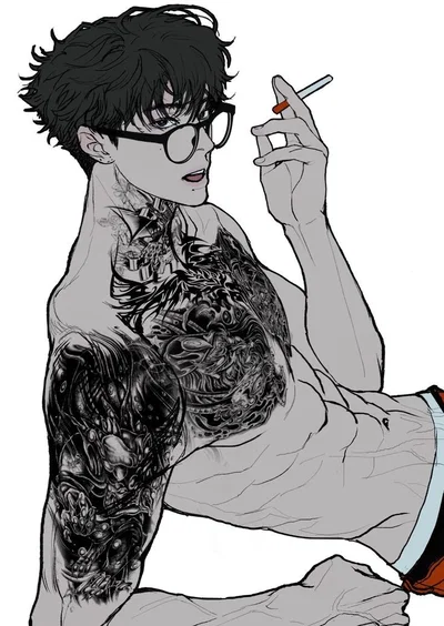 A hot nerd was gangster