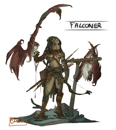 Braki- Yautja falconer