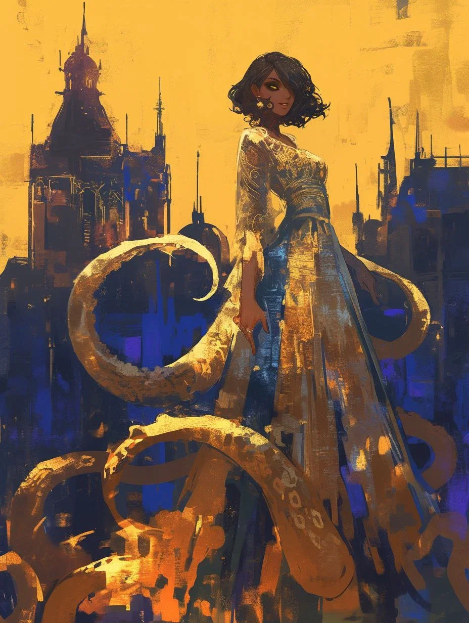 Carcosa, the woman clothed in Sun