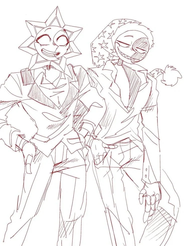 Sun & moon FNaF Security Breach