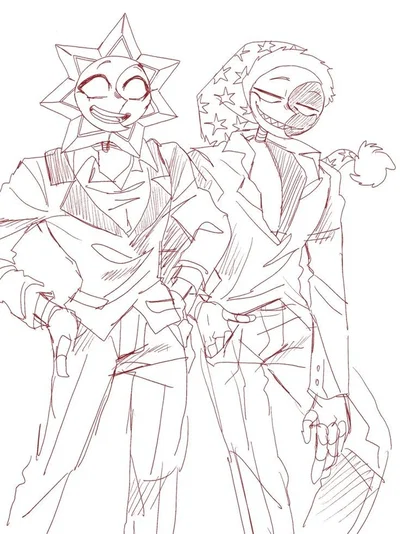 Sun & moon FNaF Security Breach