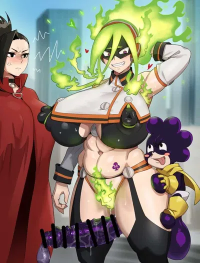 Yaoyorozu Momo, Kamiji Moe & Mineta Minoru