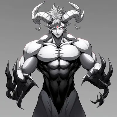 Snow demon at christmas night 