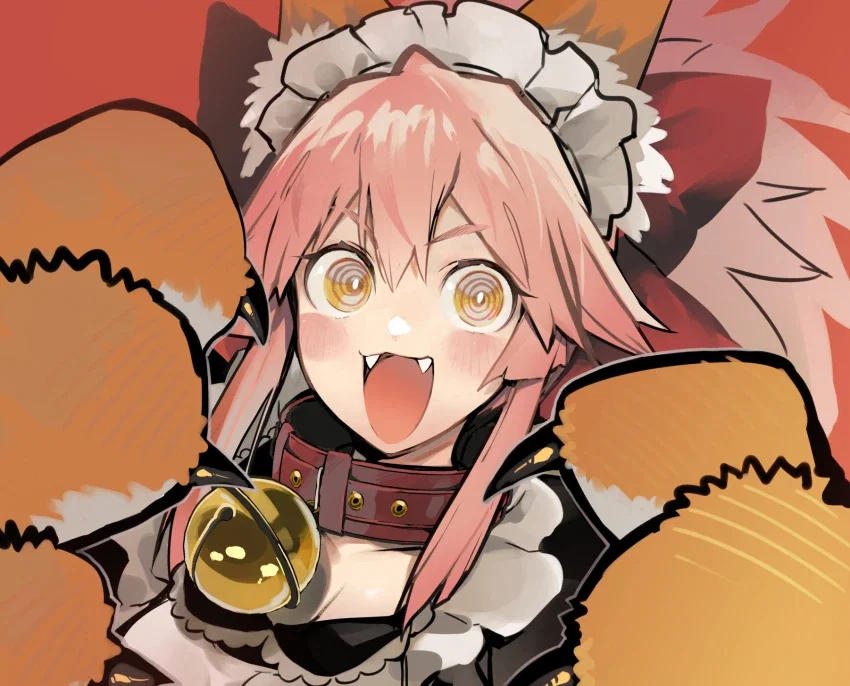Tamamo Cat - "Exercising" together