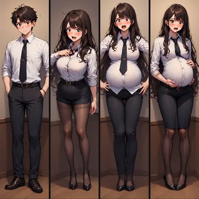 Pregnancy transformation.