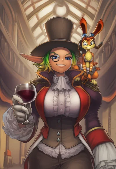 Baroness Jak Praxis and Baroness Daxter Praxis (Genderbent/Villainess) 