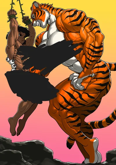 Captured by Massive Tiger Woman