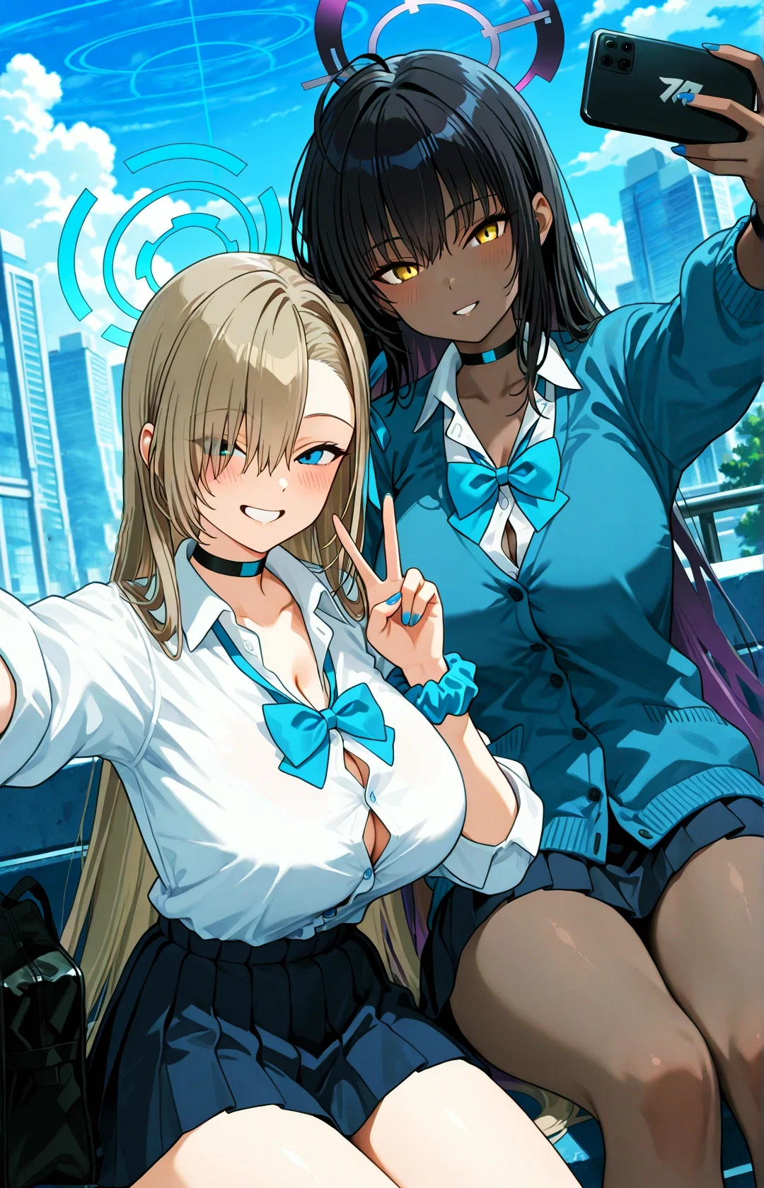 Ichinose Asuna and Kakudate Karin (Blue Archive)