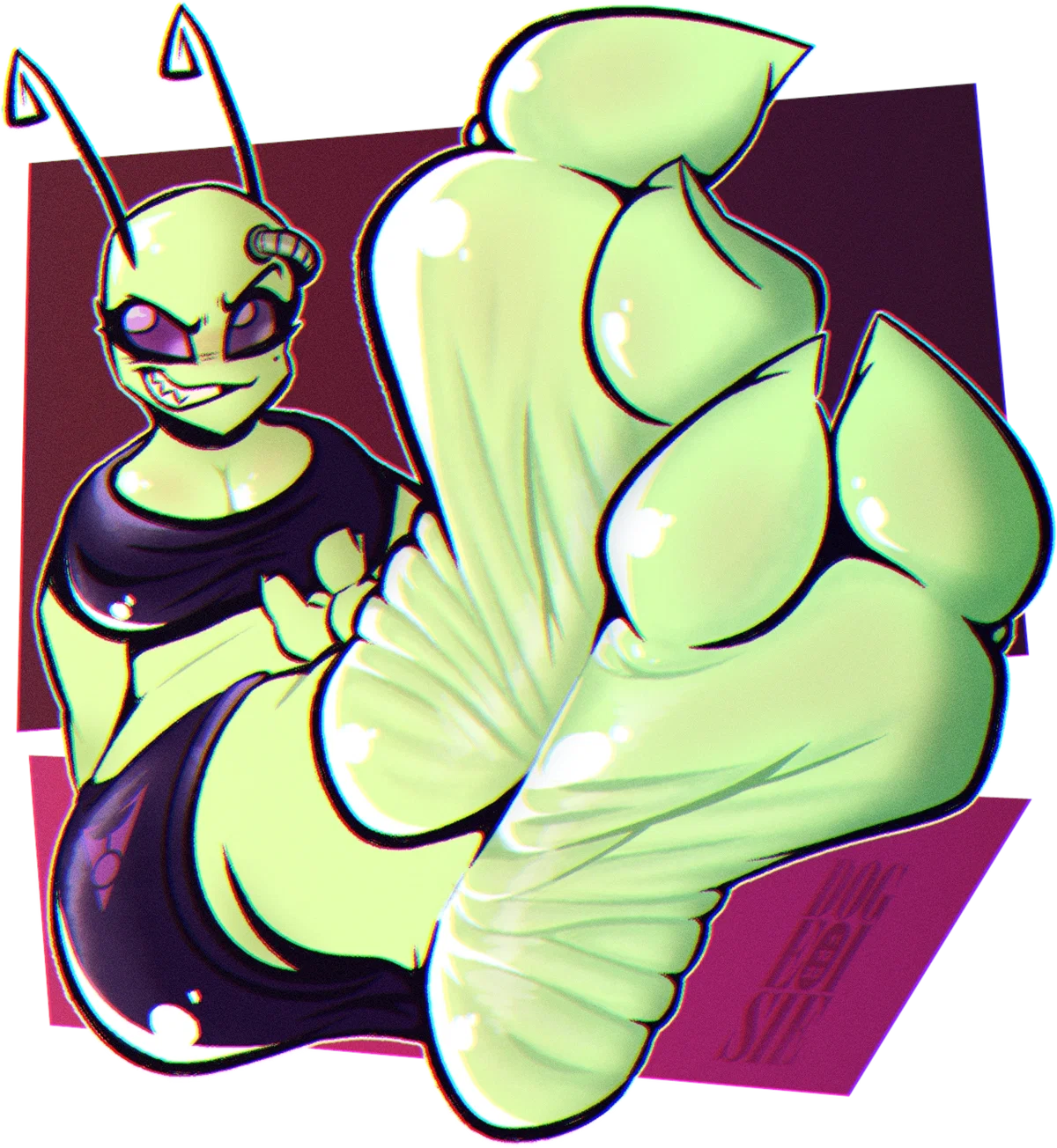 Under Tak's feet