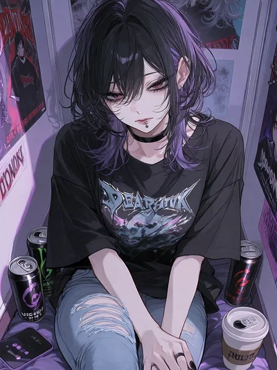 Nadia Mercer || Your emo roommate 🖤🥀
