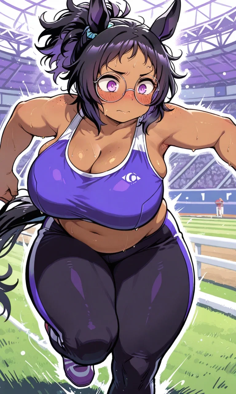 Supporting Lex during her workout