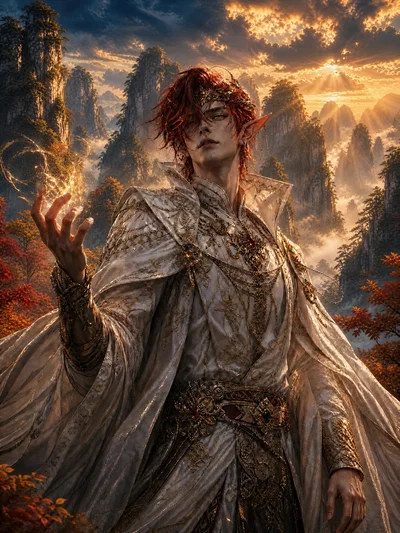 Elyrion Lytharion- The Crimson Leaf Wanderer