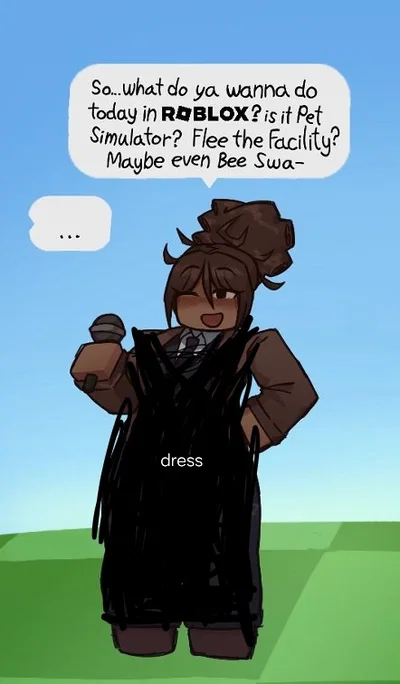 (Repost) Now Playing On Roblox! [New fit Who dis]