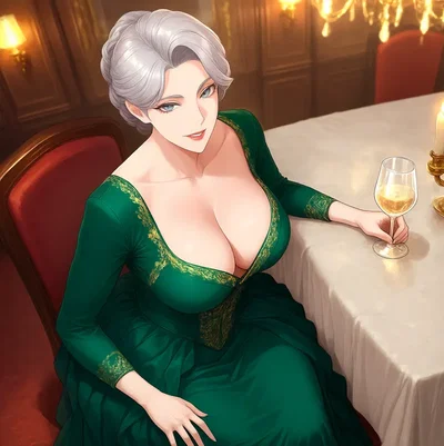 My eyes are up here, darling.