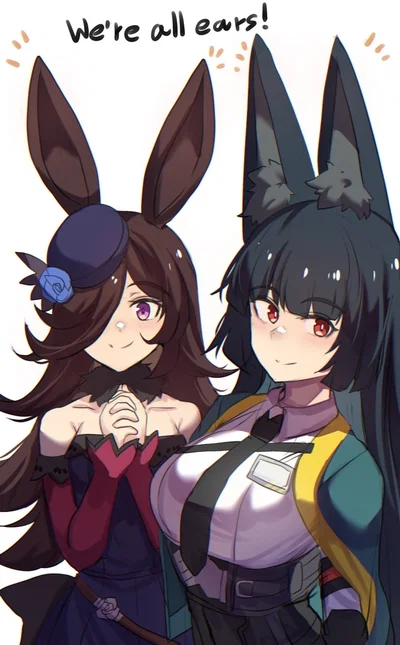 The Fox and her new 'daughter' - Rice Shower and Hoshimi Miyabi (ZZZ x Umamusume)