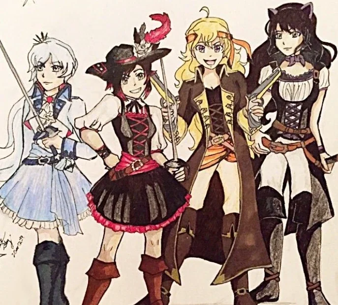 Team Rwby Pirate AU