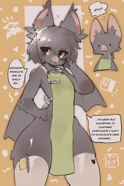 Sleeping bat femboy