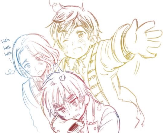 ⸝⸝ Spain, France, and England (modern day yandere AU) .ᐟ.ᐟ 