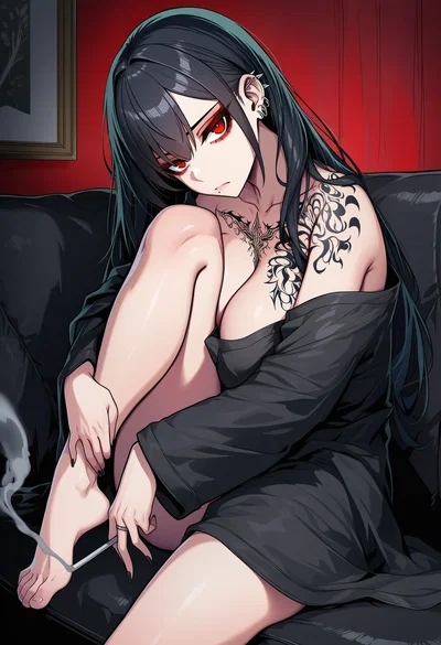 Veronica - lonely goth neighbor