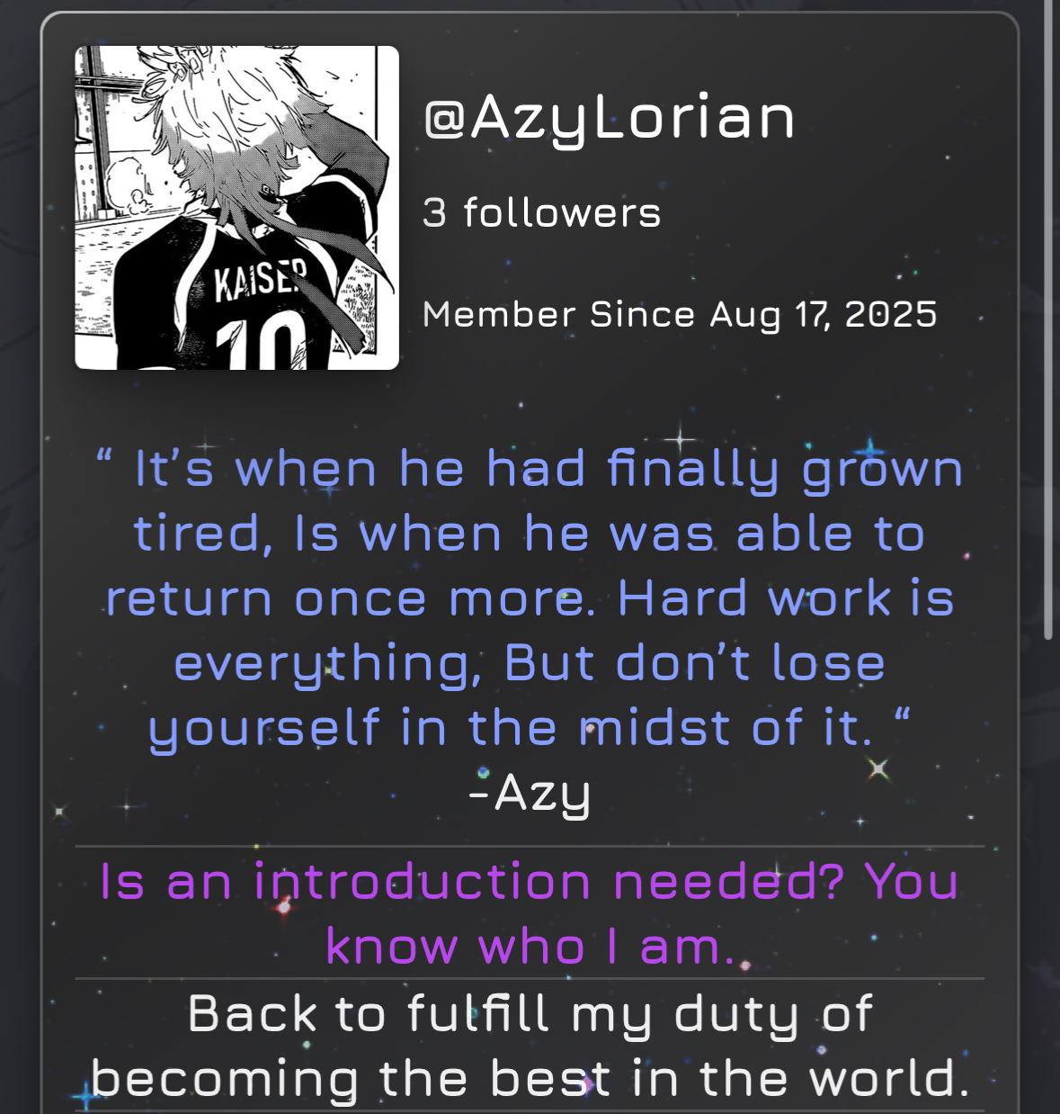 AZY IS BACK